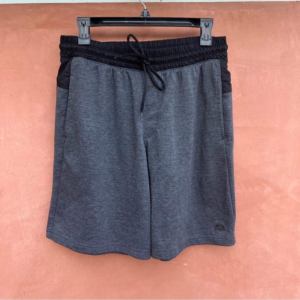 RBX Men's Gray and Black Sports Shorts